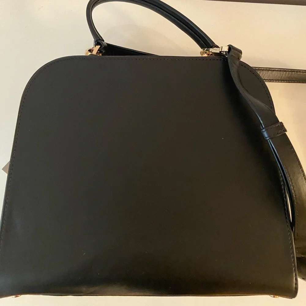 Kate Spade Skyline Way Large Violina Glitter Black Leather PXRU7398